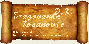 Dragovanka Kosanović vizit kartica